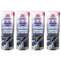4 X Presto Silikonspray 400 Ml 306345 Gleitmittel Trennmittel Schmiermittel Fett