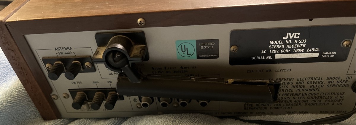 Ampli Vintage JVC R-S33 Stéréo 2 Canaux AM/FM - Japonais - Bon état