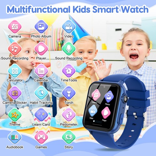 Children's Smart Watch Camera Games Game Watches Boys Girls Gift Music Player - Picture 40 of 46