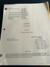 ORIGINAL SCRIPT LIE TO ME THE BEST POLICY TIM ROTH KELLI WILLIAMS BRENDAN HINES