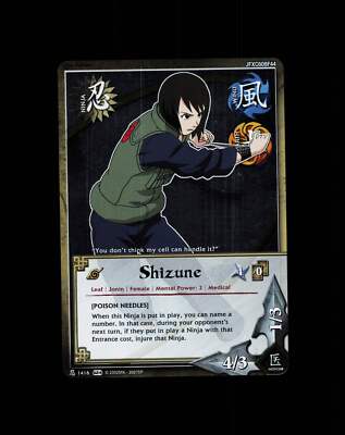 Shizune - 1416 - NM - 1st Edition Foil - S24 - Naruto CCG - D4-56