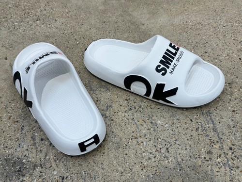 Slides for Men - Core Black/white khaki Joj shoes top quality Eva - Picture 10 of 15