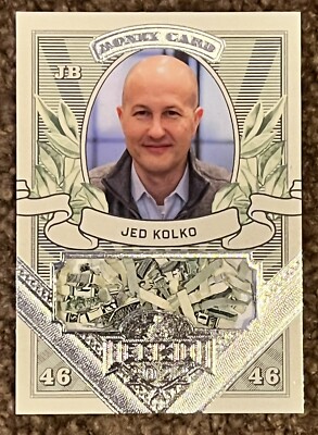 Jed Kolko Decision 2022 Ser. 1 SILVER FOIL SHREDDED CURRENCY MONEY CARD ...