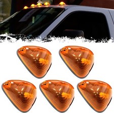 Amber Cab Roof Marker Lights For 1999-2016 Ford E-series F-series Trucks