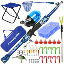 DaddyGoFish Kids Fishing Pole for Boys and Girls