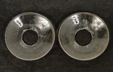 Pair Bobeches Candle Candleholder Crystal Baccarat Napiii