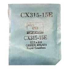 Germanow-Simon Mach (GS) CX315-15E Watch Crystal 12.2x8.0 NOS Part Flexo Gruen