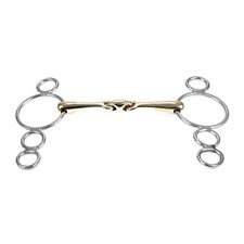 Dutch Gag Bit 8 Ring German Silver lozenge / Horse Bit