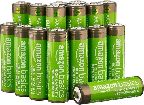Amazon Basics AA High-Capacity NiMH Rechargeable Batteries 2400mAh (16-Pack) Pre