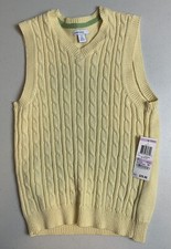 Boy s Yellow Sweater Vest Macy s Greendog Brand,Sz 6 Youth Brand New With Tags
