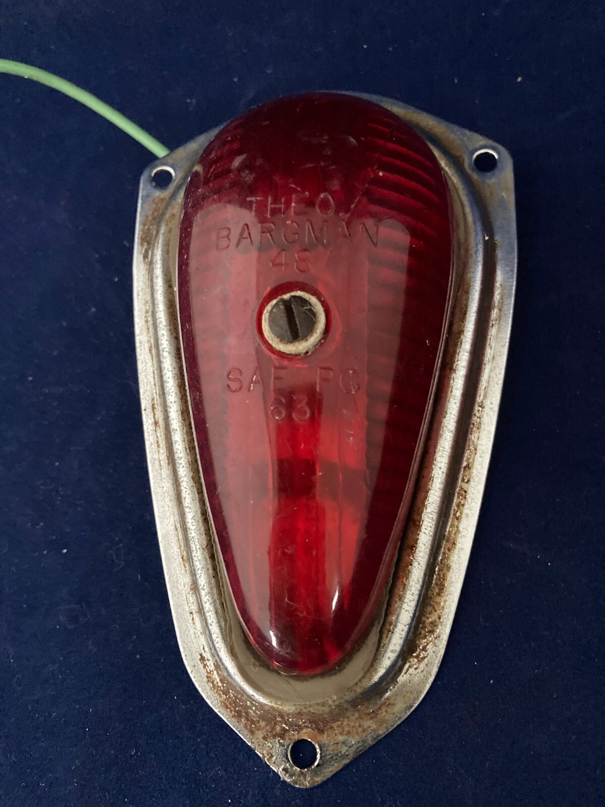 4 Vintage Theo Bargman 48 Teardrop Trailer Lights Airstream eBay