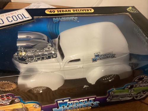 1/18 Scale Muscle Machines 40 Sedan Delivery Die Cast Car Sealed NIB White. - Picture 4 of 9