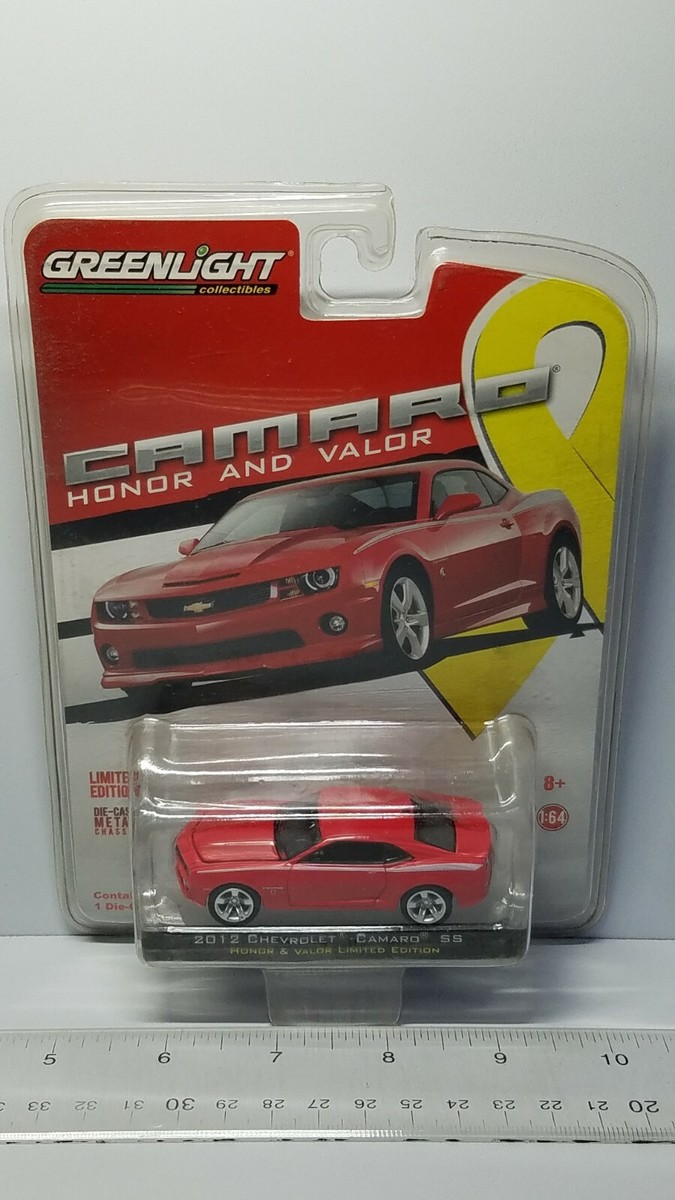 1/64 GREENLIGHT HONOR & VALOR 2012 CHEVROLET CAMARO SS RED | eBay