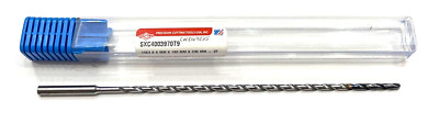 PCT 5/32'' Solid Carbide Drill 40xD AlTiN Tipped 135° Coolant Thru 2 Flute USA