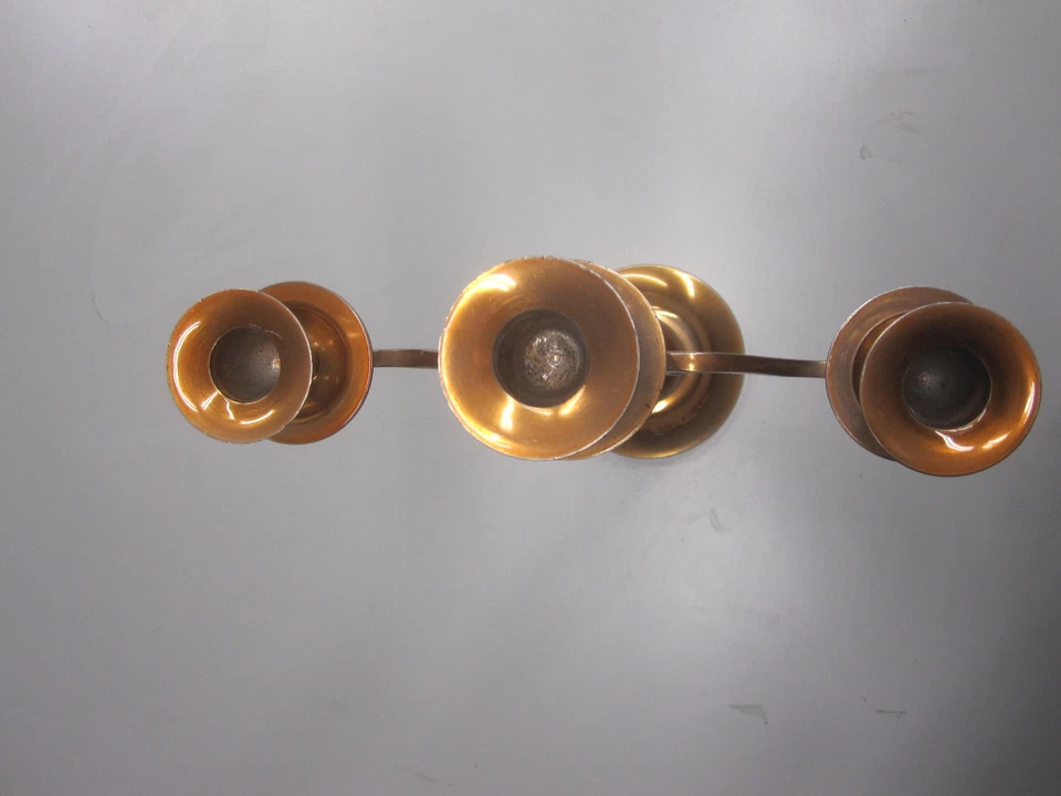 2x Kupfer Kerzenleuchter Kerzenhalter Kerzenständer Leuchter Kandelaber Kerze - Bild 3 von 3