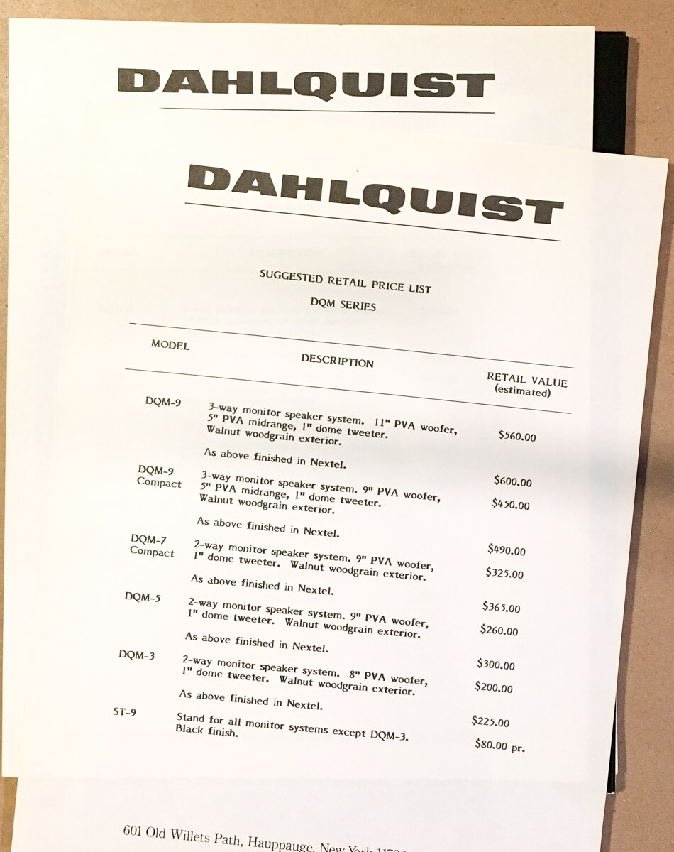 Dahlquist DQM-3 vintage audio equipment - eBay listing photo 3