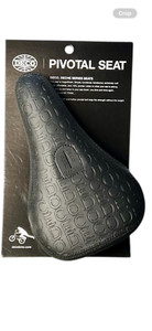 DECO BMX PIVOTAL FREESTYLE BLACK SEAT SADDLE FAT MID HOLLO CHROMO BOLT SUPERLITE