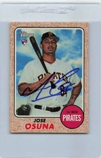 2017 Heritage #691 Jose Osuna Pittsburgh Pirates Signed Auto *F9649