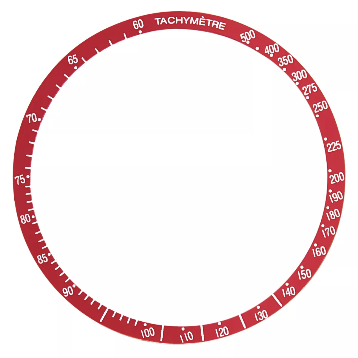 FLAT BEZEL INSERT FOR OMEGA SPEEDMASTER PRE MOON CHRONOGRAPH 1750084 WATCH RED