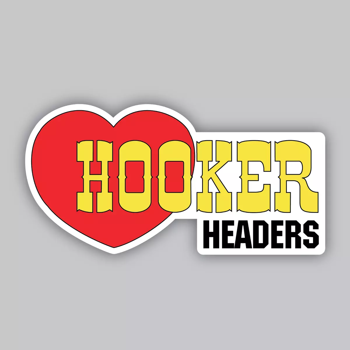Hooker Headers Sticker Decal Exhaust System Muffler Catback
