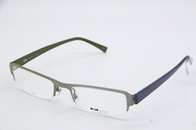 NEW OKIO BY BADA OK1547 27STG GRAY GREEN BLACK AUTHENTIC FRAMES EYEGLASSES 52-19