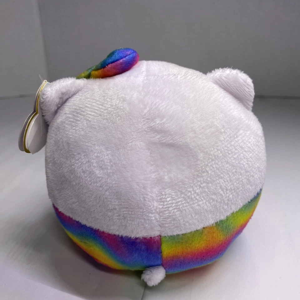 Peluche Ty Beanie Ballz 5" Hello Kitty Sanrio Arco Iris Nuevo con Etiquetas Foto 2 de 3