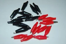 10 Pairs Crocodile/ Alligator/ Electrical Clips/ Clamps 35mm (1 3/8") Length