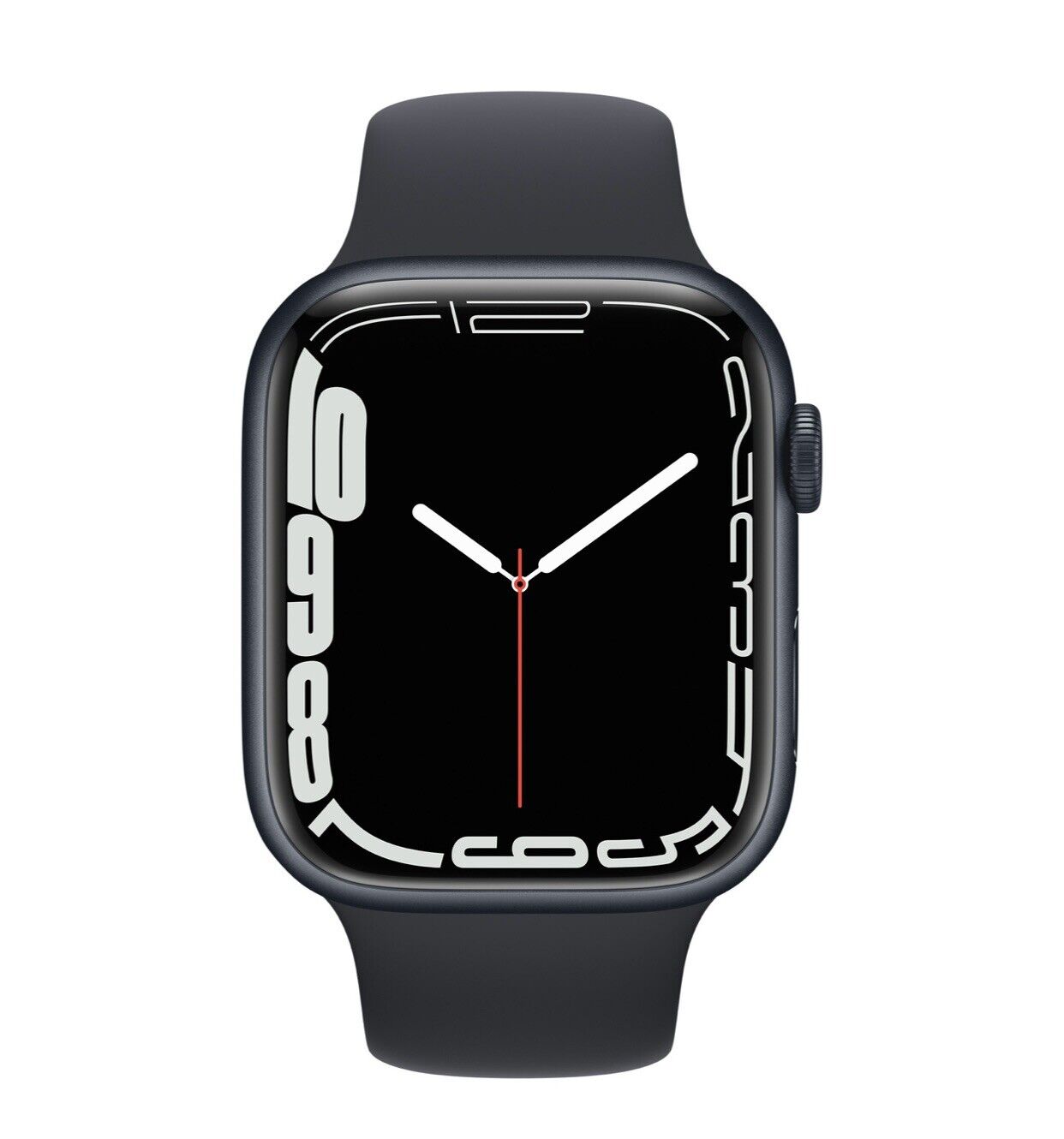 Apple Watch Nike Series 7 Gps 45mm Caixa De Alumínio Black