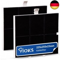 Vioks Kohlefilter Dunstabzugshaube 255X225X23Mm Ersatz FüR Balay 00361047