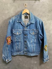 1970's Wrangler Blue Denim Jacket Made in USA Arm Attached To Shirt Sleeve