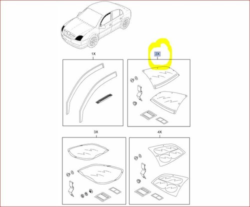 Par de faros protectores genuinos Vauxhall Vectra C Signum 2002 a 2005 - Imagen 9 de 11
