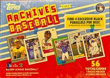 2024 Topps Archives Baseball 7-Pack Blaster — Factory Sealed — Black Parallels!