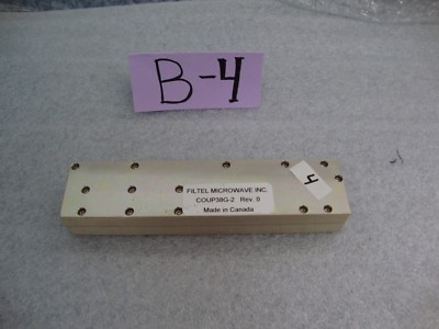 Filtel microwave coup38g-2 38ghz waveguide wg coupler