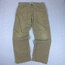 Y2K Levi's Corduroy Beige Pants Size 36 x 34 Straight Fit