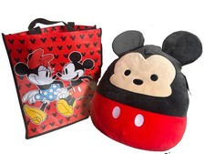 Squishmallow XLarge Mickey Mouse Disney Soft Plush Stuffed Animal 16 Tote Lot