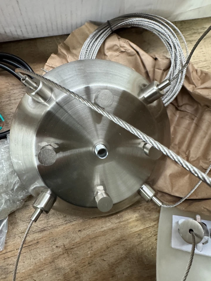 Justice Design Group CLD-9650-35-NCKL-F1 Clouds Semi Flush Mount Ceiling Fixture - Image 3 of 4