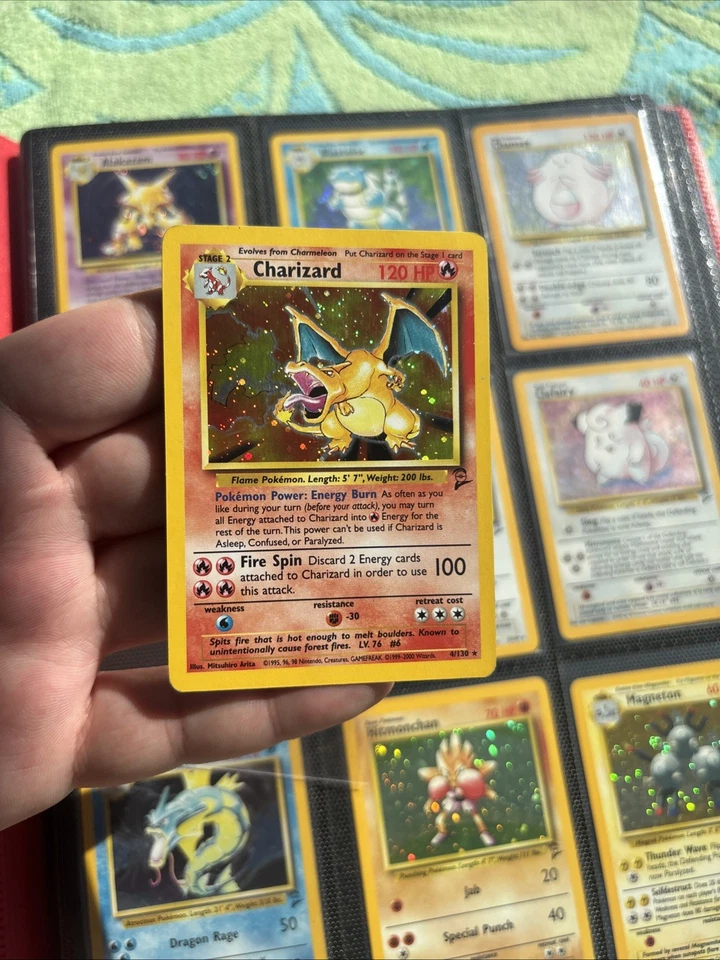 Base Set 2 130/130 100% Complete 2000 Set Charizard Pokemon WOTC [LP-DMG] - Image 2 of 4