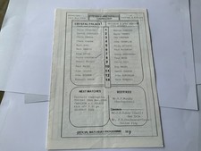 Crystal Palace v Brighton & Hove Albion reserves Ovenden Paper Combination 88-89