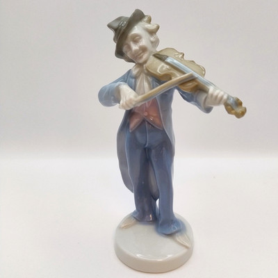 Grafenthal Musiker Violine Geigenspieler Carl Scheidig Vintage German Porcelain