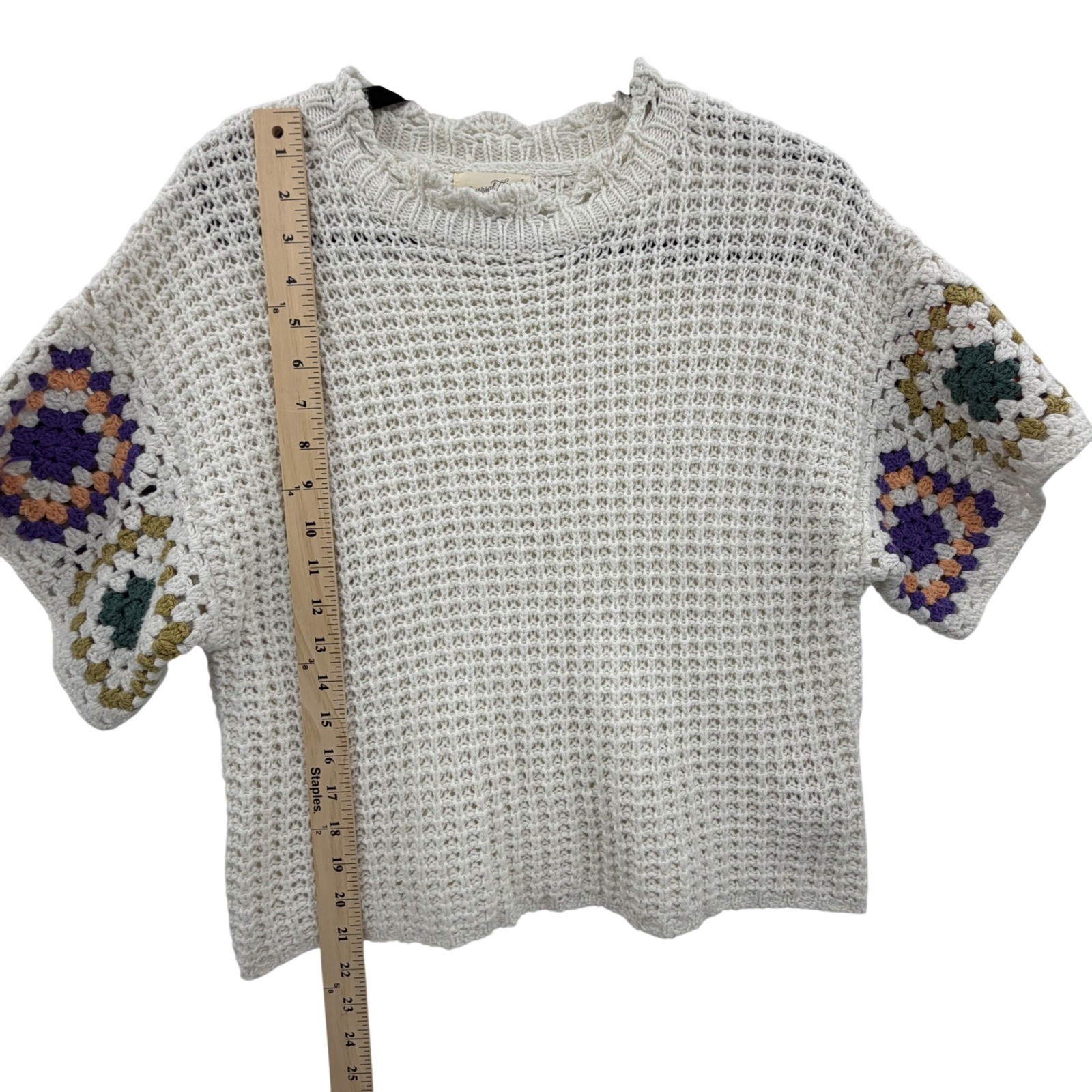 Universal Thread Granny Square Sweater Medium Box… - image 6