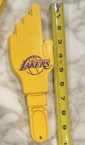 Lot of 2 Vintage LA Lakers NBA Basketball The Rapper Arena Souvenir Noise Makers image 3