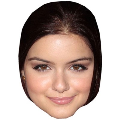 Arielle Winter Promi Maske, flaches Kartengesicht, Kostüm Maske