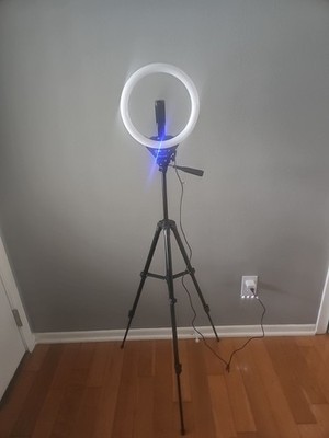 Sensyne 10'' Ring Light with 50'' Extendable Tripod Stand, LED Circle Lights