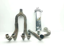 90 91 Honda CBR1000F Hurricane DELKEVIC Full Exhaust Header Pipe Muffler Damaged