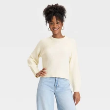 Women's Cozy Knit Crewneck Pullover Sweater - Universal Thread