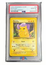 Pokémon Pikachu Guance Gialle Set Base Carta Illimitata 58/102 PSA 10