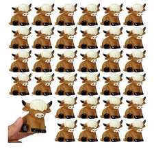 30 Pcs Highland Cow Party Favors Mini Bath Rubber Highland Cows