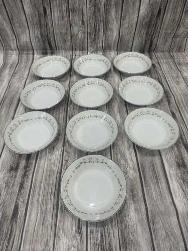 Sheffield Elegance Small Bowls Set Of 10 Fine China Japan Floral EUC - Picture 2 of 12