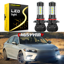 6000K White 9005 100W LED Daytime Running Light DRL Bulbs For Honda Accord Civic
