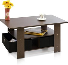 Coffee Table Small Modern Coffee Table W/ Storage  Bin Drawer Side Table